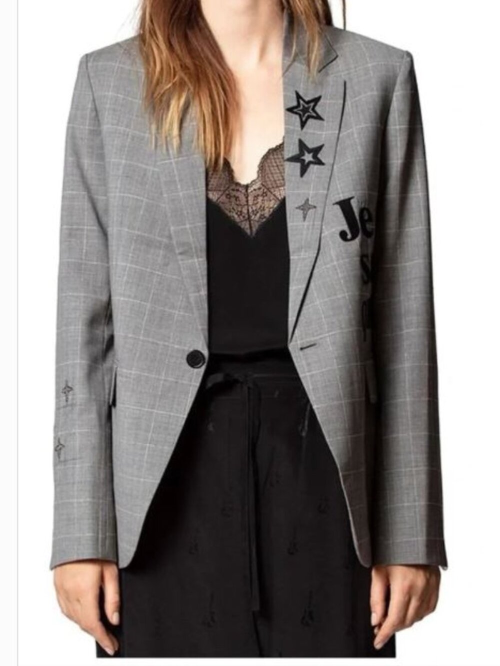 Zadig & Voltaire Plaid Blazer Size 36 - Picture 2 of 8
